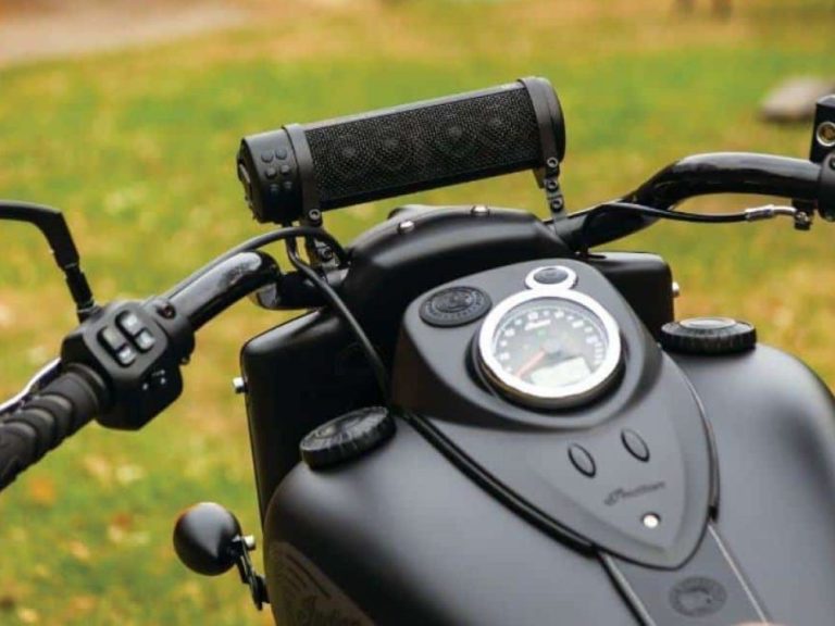 Bluetooth Speaker on a Motorcycle